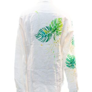 Camicia motivo foglie stilizzate