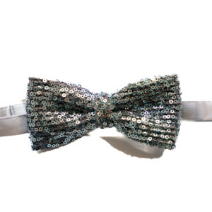 Papillon argento paillettes