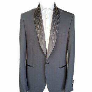 Abito smoking strass oro