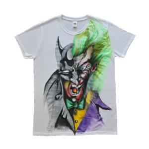T-shirt dipinta a mano motivo Er diablo