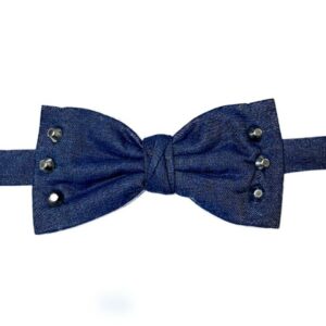 Papillons in Jeans con Borchie Argento