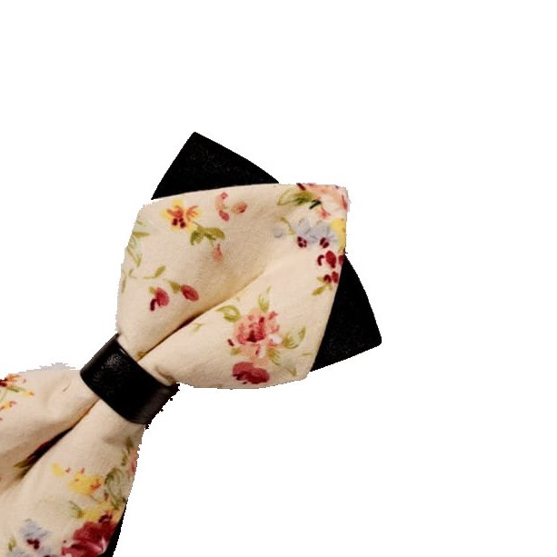 Papillon bicolore con Pochette fantasia - immagine 3