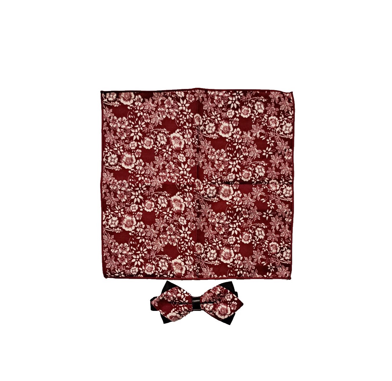 Papillon bicolore con Pochette fantasia
